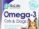 100% Pure Omega 3 Fish Oil for Dogs and Cats – Wild Alaskan Salmon Oil Supplement for Pets – For Healthy Skin and Shiny Coat – No Fishy Smells – 500mg – 120 Easy to Swallow Capsules