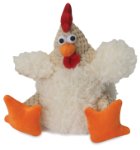 goDog Checkers Small White Rooster