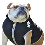 Dog Hoodie, Black Bulldog Large