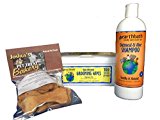 Pet Cleaning Bundle Includes Oatmeal Pet Wash Shampoo and Daily Wipes For Face, Skin, Ears, Feet, and Tushie Includes Treats To Reward Your Pet