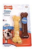 Nylabone Dura Chew and Flexi Bone Wolf Puppy Dog Chew Toys, Combo Pack