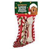 Ranch Rewards Rawhide Holiday Dog Stocking, Large, 7-Pack