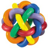 Multi Pet Nobbly Wobbly Dog Rubber Ball-Medium