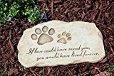 Evergreen Enterprises Dog Paw Print Devotion Garden Stone