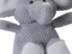 goDog Checkers Elephant With Chew Guard Technology Tough Plush Dog Toy, Grey, Large