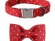 Pet Soft &Comfy Bowtie Dog Collar And Cat Collar Pet Gift For Dogs And Cats 6 Size And 7 Patterns