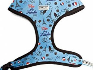 Bulltastic Vive La Frenchie Dog Harness – Comfortable, Adjustable, Easy to Clean – Fits Bulldogs, Pugs, and Other Dog Breeds