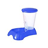 Mainstreet Adjustable Automatic Pet Food Feeder Dog Food Dispenser Station Replendish Gravity for Dog Cat Small Animal 1.8 Pounds Capacity (Medium, Blue)