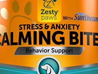 Calming Soft Chews for Dogs – Anxiety Composure Aid Treats with Suntheanine – Organic Hemp & L Tryptophan for Dog Stress Relief – Great for Storms + Barking & Chewing – Turkey Flavor – 90 Count