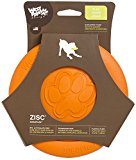 West Paw Zogoflex Zisc Durable Dog Frisbee Nearly Indestructible Flying Disc Dog Toy, 100% Guaranteed Tough, It Floats!, Made in USA, 8.5-Inch Large, Tangerine