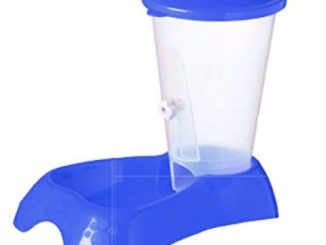 Mainstreet Adjustable Automatic Pet Food Feeder Dog Food Dispenser Station Replendish Gravity for Dog Cat Small Animal 1.8 Pounds Capacity (Medium, Blue) Reviews