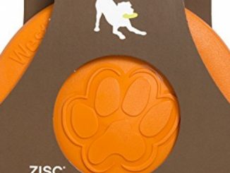 West Paw Zogoflex Zisc Durable Dog Frisbee Nearly Indestructible Flying Disc Dog Toy, 100% Guaranteed Tough, It Floats!, Made in USA, 8.5-Inch Large, Tangerine