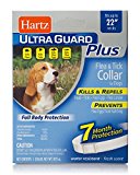 Hartz UltraGuard Plus Water Resistant 7 Month Protection Flea & Tick Collar for Dogs - 22in