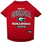 NCAA GEORGIA BULLDOGS Dog T-Shirt, Small