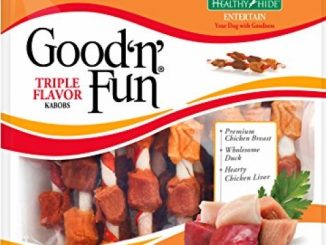 Good’n’Fun Triple Flavored Rawhide Kabobs for Dogs, 12 oz