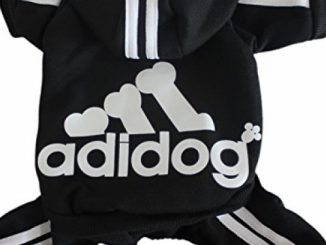 Scheppend Adidog Pet Clothes for Dog Cat Puppy Hoodies Coat Winter Sweatshirt Warm Sweater,Black Medium Reviews