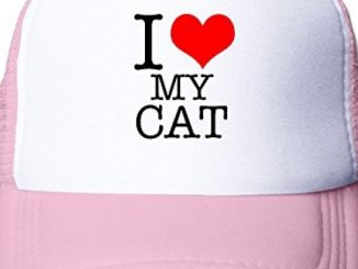 HILLR I Love My Cat Mesh Cap Pink