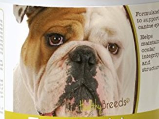 Healthy Breeds Dog Eye Care Support for Bulldog – Over 80 Breeds – Soft Chew Supplement – 75 Count