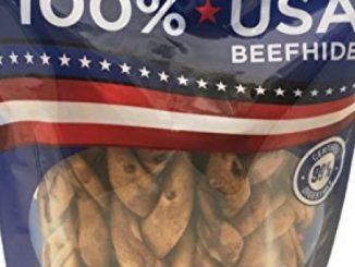Pet Factory 78128 Beefhide | Dog Chews, 99% Digestive, Rawhides To Keep Dogs Busy While Enjoying, 100% Natural, Peanut Butter Flavored Braids, Pack Of 6 In 7-8 Size, Made In USA
