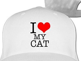 HILLR I Love My Cat Baseball Cap White