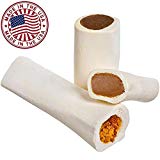 Filled Dog Bones (Flavors: Peanut Butter, Cheese, Bacon, Beef, etc) Made in USA Stuffed Bulk 3 to 6