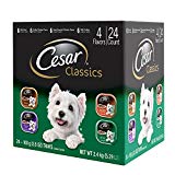 Cesar CANINE CUISINE Wet Dog Food Poultry Variety Pack, (Pack of 24) 3.5-oz Trays