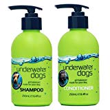 Underwater Dogs - Moisturizing Dog Shampoo and Conditioner Set - 8.4 Fl. Oz. Vanilla/Coconut - Soap Free Dog Shampoo for Itchy Skin