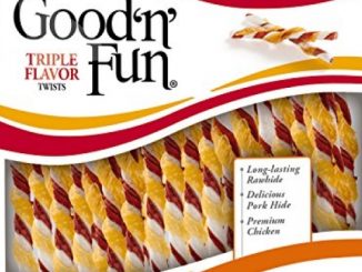 Good’N’Fun P-94188 Triple Flavor Twists Dog Chews, One Size