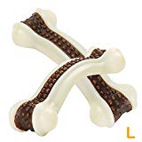 SmoonS Dog Toys for Aggressive Chewers, 2 in 1 Pet Toy with Unique Natural Cowhide Taste [ Durable ][ Healthful ] for Medium & Large Dogs