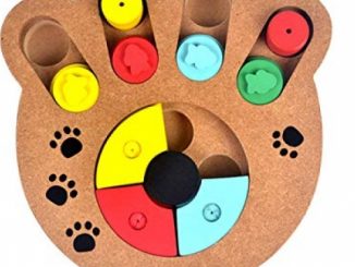 Food Treated Wooden Toy, Pet IQ Training Toy, Wood Hide & Seek Intelligence Toy, for Dogs, Cats and Other Pets (Paw Style) Reviews