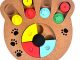 Food Treated Wooden Toy, Pet IQ Training Toy, Wood Hide & Seek Intelligence Toy, for Dogs, Cats and Other Pets (Paw Style) Reviews