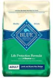 Blue Buffalo Life Protection Formula Adult Dog Food – Natural Dry Dog Food for Adult Dogs – Lamb and Brown Rice – 30 lb. Bag