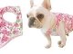 Stock Show Pet Dog Summer Vest, Camouflage Pattern Cute Teddy French Bulldog Dog 100% Cotton Fashion T-Shirt Breathable Sleeveless Summer Dog Clothes for Small Medium Dogs Puppy, Pink