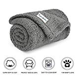 furrybaby Premium Fluffy Fleece Dog Blanket, Soft and Warm Pet Throw for Dogs & Cats (Small 24x32'', Grey)