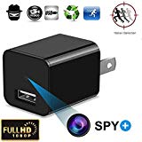 Hidden Spy Camera - 1080P HD Mini USB Wall Charger and Surveillance Camera With Motion Detection - Mini Nanny Pet Monitoring Camera Charger Adapter for Indoor Home Office Security