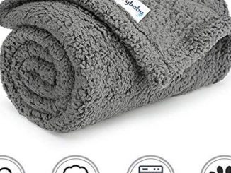 furrybaby Premium Fluffy Fleece Dog Blanket, Soft and Warm Pet Throw for Dogs & Cats (Small 24×32”, Grey) Reviews