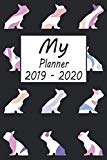 My Planner 2019 - 2020: French Bulldog Dog Pattern Black Weekly Planner 2019 - 2020: 24 Month Agenda - Calendar, Organizer, Notes, Goals & To Do Lists