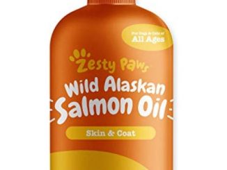 Pure Wild Alaskan Salmon Oil for Dogs & Cats – Supports Joint Function, Immune & Heart Health – Omega 3 Liquid Food Supplement for Pets – All Natural EPA + DHA Fatty Acids for Skin & Coat – 32 FL OZ