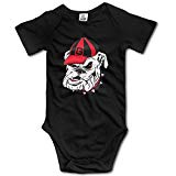 Unisex Baby Georgia Bulldogs Logo COOL Baby Onesies Short Sleeve Bodysuit