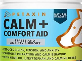 Petaxin Calming Treats for Dogs – Anxiety and Stress Relief – Supports Calm & Relaxed Behavior – Chamomile, Ginger, Valerian Root & More for Thunder, Fireworks, Storms, Barking – 120 Chews