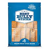 Best Bully Sticks Premium 6-inch Beef Trachea Dog Chews (20 Pack) - All-Natural, Grain-Free, 100% Beef, Single-Ingredient Dog Treat Chew - Promotes Dental Health