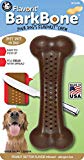 Pet Qwerks Barkbone Flavorit Peanut Butter Flavor Bone - Fillable Surface for Spreads, Tough Durable Toys for Aggressive Power Chewers | Made in USA, FDA Compliant Nylon - for Large & Medium Dogs