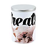 Paw Prints 37722 Carlos The Bulldog Design Large Treat Tin, 5.25