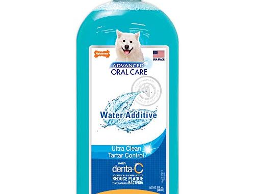 Nylabone (32oz) Advanced Oral Liquid Tartar Remover, Fights Bad Dog Breath, Promotes Dog Dental Care, Dog Breath Freshener Water Additive, Dog Health Supplies