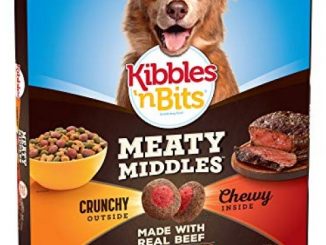 Kibbles ‘n Bits Meaty Middles Prime Rib Flavor, Dry Dog Food, 16.5 lb Bag
