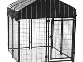 Lucky Dog Pet Resort Kennel with Cover (52″H x 4’W x 4’L)