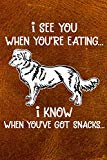I See You When You're Eating I Know When You've Got Snacks: Nova Scotia Duck Tolling Retriever Puppy Dog 2020 2021 Monthly Weekly Planner Calendar ... Notebook For Dog Owners and Puppy Lovers