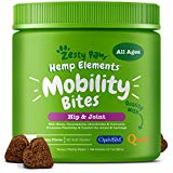 Glucosamine for Dogs with Hemp - Hip & Joint Dog Supplement with Chondroitin, Curcumin, Organic Turmeric & MSM + Omega 3 - Soft Chews for Mobility and Arthritis Relief for Hips & Joints - 90 Count