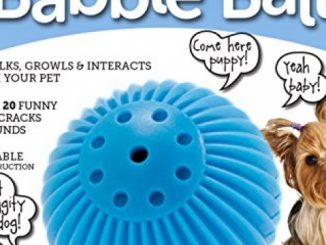 Pet Qwerks Talking Babble Ball Interactive Dog Toys – Wisecracks & Makes Funny Sounds, Electronic Talking Treat Ball that Talks & Makes Noise – Avoids Boredom & Keeps Active | For Small Dogs & Puppies