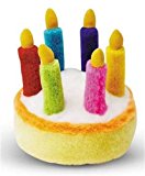 Multipet Plush 5.5-Inch Musical Birthday Cake Dog Toy